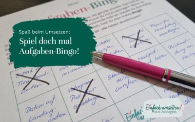 Spaß beim Umsetzen: Spiel doch einfach mal Aufgaben-Bingo!